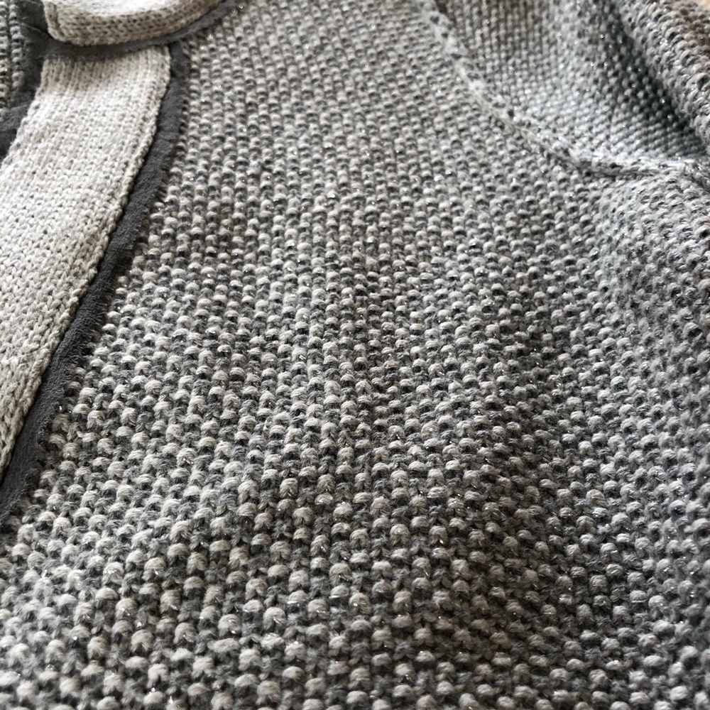 Banana Republic Grey Textured Sweater Petite Sz S - Picture 7 of 8